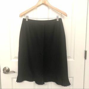 Ann Taylor Black Wool Blend Pencil Skirt Size 6